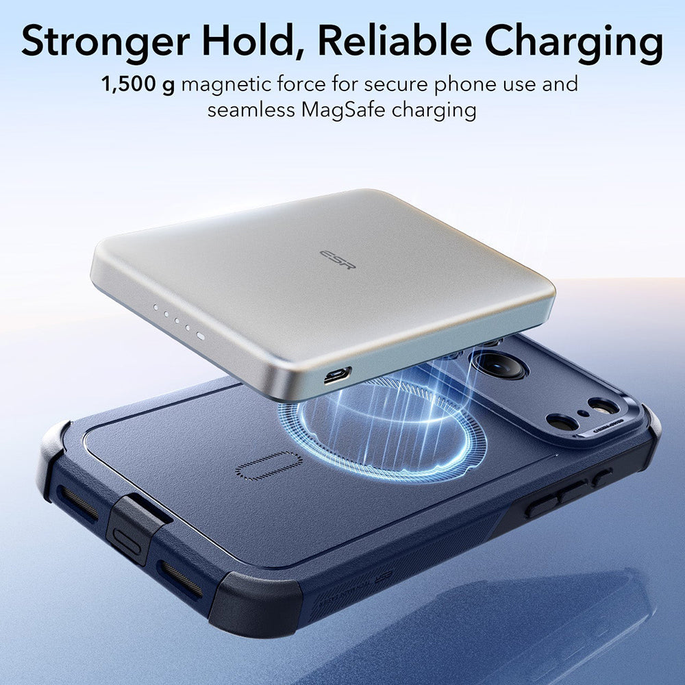 Pouzdro MagSafe pro Apple iPhone 17 Pro Max, ESR, Cyber, Modrá