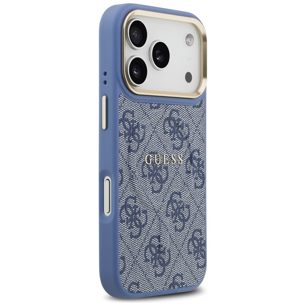 Pouzdro MagSafe pro Apple iPhone 17 Pro Max, Guess, 4G Classic, Modrá