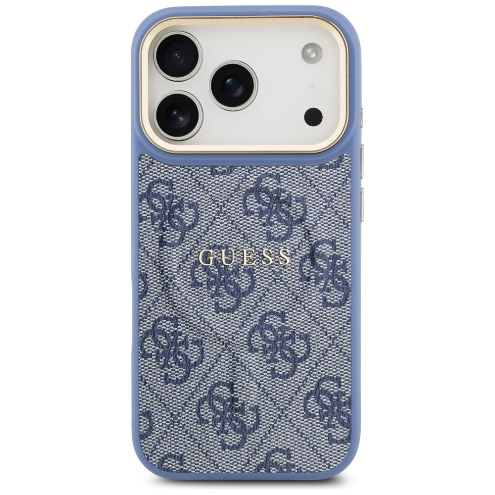 Pouzdro MagSafe pro Apple iPhone 17 Pro Max, Guess, 4G Classic, Modrá