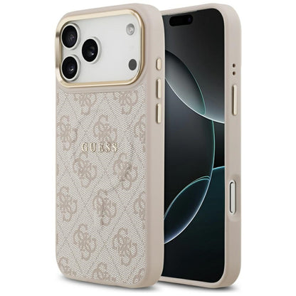 Pouzdro MagSafe pro Apple iPhone 17 Pro Max, Guess, 4G Classic, Růžové