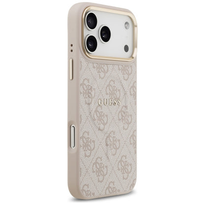 Pouzdro MagSafe pro Apple iPhone 17 Pro Max, Guess, 4G Classic, Růžové