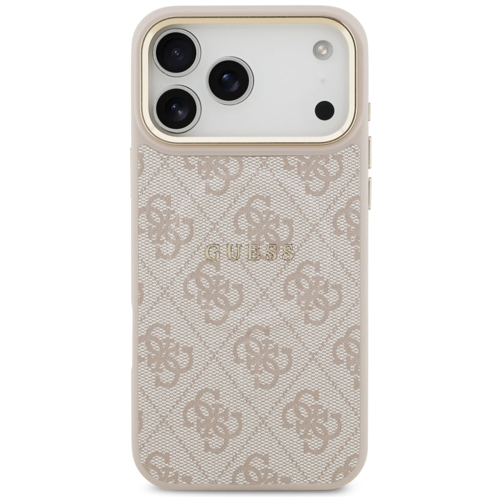 Pouzdro MagSafe pro Apple iPhone 17 Pro Max, Guess, 4G Classic, Růžové