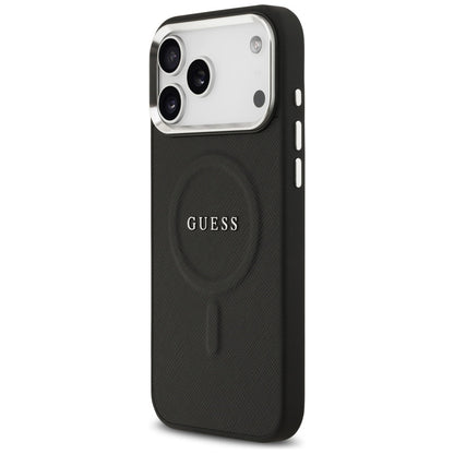 Pouzdro MagSafe pro Apple iPhone 17 Pro Max, Guess, Classic Logo, Černá