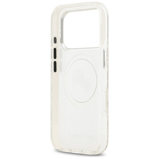 Pouzdro MagSafe pro Apple iPhone 17 Pro Max, Karl Lagerfeld, Glitter Karl & Choupette Head, Bílá