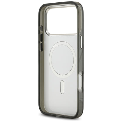 MagSafe Case for Apple iPhone 17 Pro Max, Karl Lagerfeld, IML Aquarelle Karl & Choupette Logo, Black