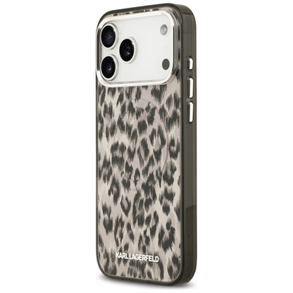 Pouzdro MagSafe pro Apple iPhone 17 Pro Max, Karl Lagerfeld, IML Leopard Pattern, Hnědá
