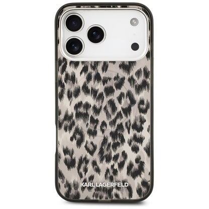 Pouzdro MagSafe pro Apple iPhone 17 Pro Max, Karl Lagerfeld, IML Leopard Pattern, Hnědá