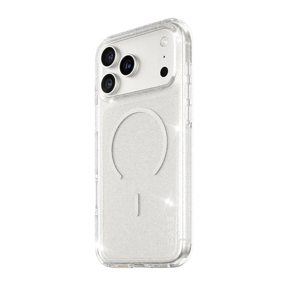 Pouzdro MagSafe pro Apple iPhone 17 Pro Max, PanzerGlass, Care Urban Explorer Star Lit, Průhledná Bílá