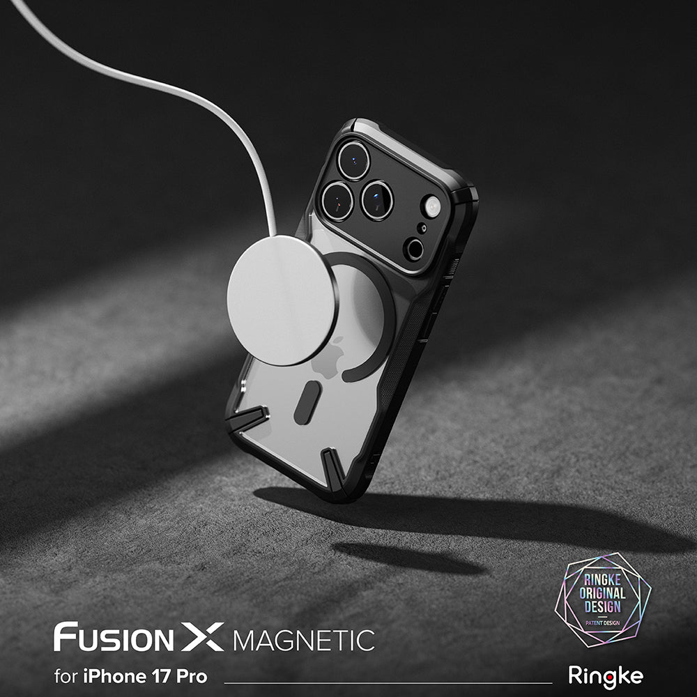 Pouzdro MagSafe pro Apple iPhone 17 Pro Max, Ringke, Fusion X, Černá