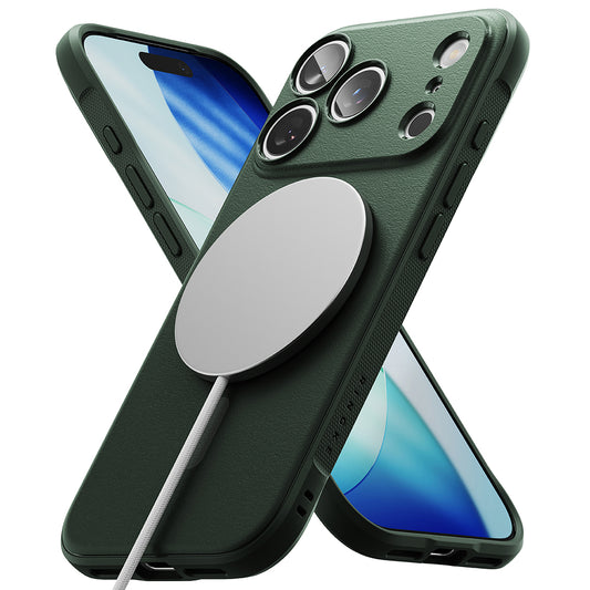 Pouzdro MagSafe pro Apple iPhone 17 Pro Max, Ringke, Onyx, Tmavě zelená