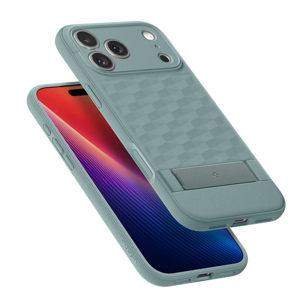 Pouzdro MagSafe pro Apple iPhone 17 Pro Max, Spigen, Caseology Parallax S, Zelená