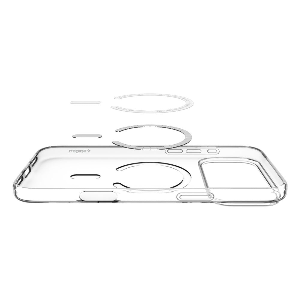 Pouzdro MagSafe pro Apple iPhone 17 Pro Max, Spigen, Liquid Crystal, Bílá