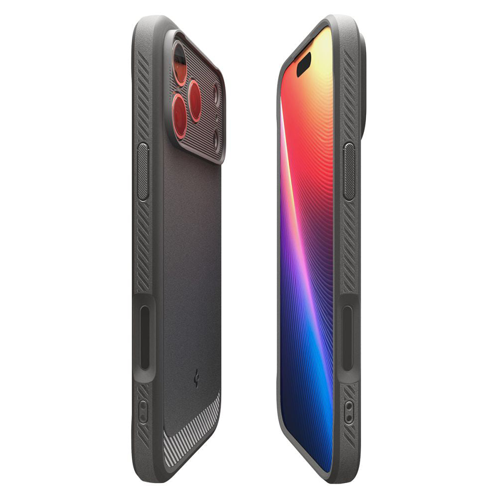 Pouzdro MagSafe pro Apple iPhone 17 Pro Max, Spigen, Rugged Armor, Šedé