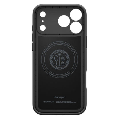 Pouzdro MagSafe pro Apple iPhone 17 Pro Max, Spigen, Thin Fit, Černá