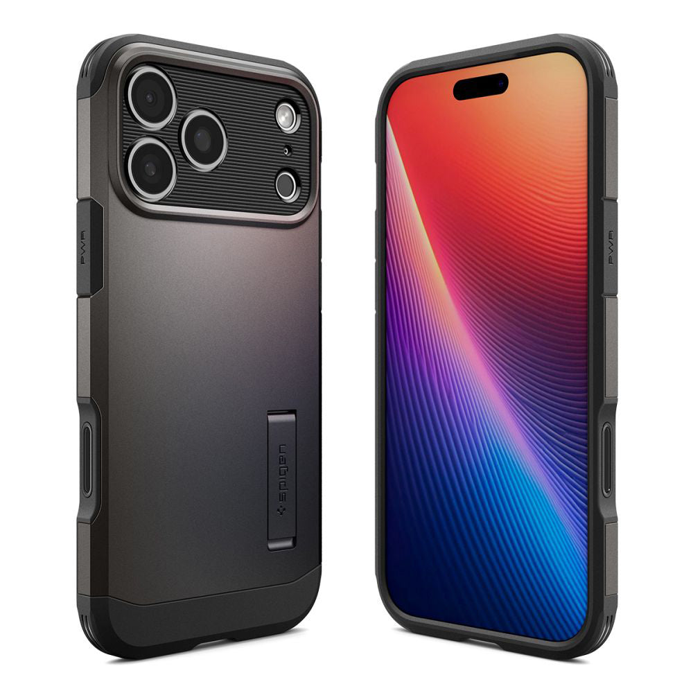 Pouzdro MagSafe pro Apple iPhone 17 Pro Max, Spigen, Tough Armor T, Šedé