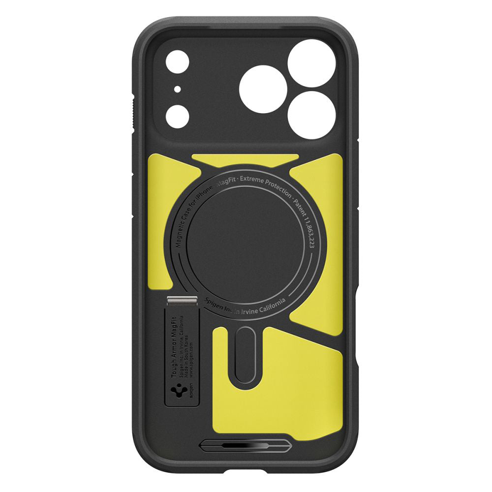 Pouzdro MagSafe pro Apple iPhone 17 Pro Max, Spigen, Tough Armor T, Šedé