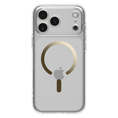 Pouzdro MagSafe pro Apple iPhone 17 Pro Max, Spigen, Ultra Hybrid, Průhledné Zlaté