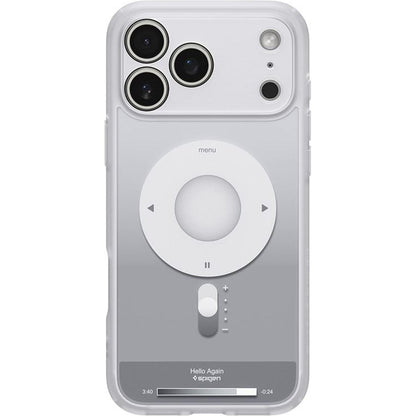 Pouzdro MagSafe pro Apple iPhone 17 Pro Max, Spigen, Ultra Hybrid Classic, Stříbrné