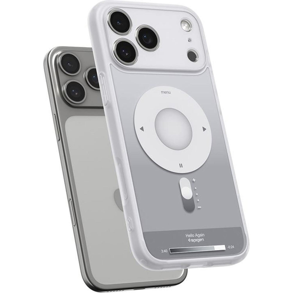 Pouzdro MagSafe pro Apple iPhone 17 Pro Max, Spigen, Ultra Hybrid Classic, Stříbrné