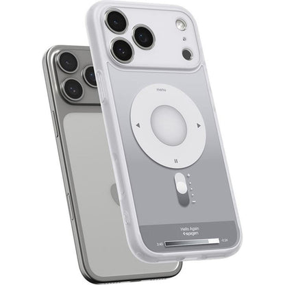 Pouzdro MagSafe pro Apple iPhone 17 Pro Max, Spigen, Ultra Hybrid Classic, Stříbrné