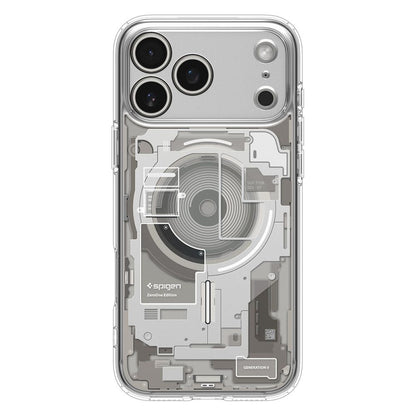 Pouzdro MagSafe pro Apple iPhone 17 Pro Max, Spigen, Ultra Hybrid Neo One, Průhledné