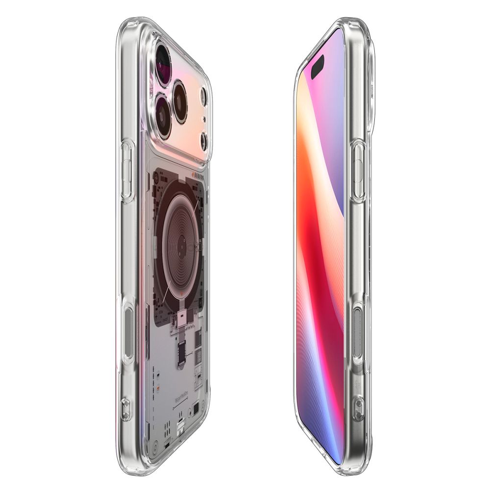 Pouzdro MagSafe pro Apple iPhone 17 Pro Max, Spigen, Ultra Hybrid Neo One, Průhledné