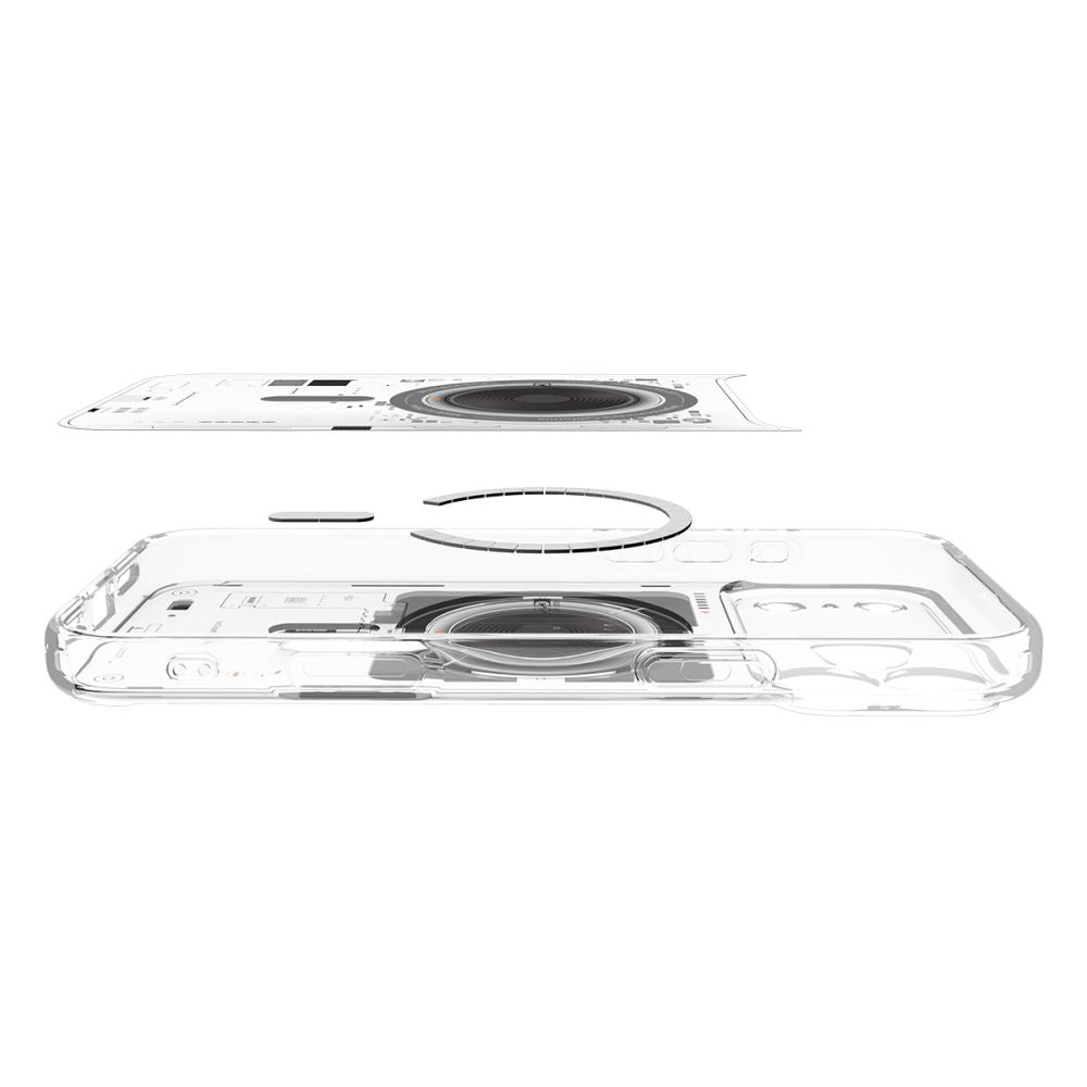 Pouzdro MagSafe pro Apple iPhone 17 Pro Max, Spigen, Ultra Hybrid Neo One, Průhledné