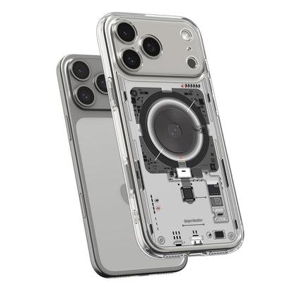 Pouzdro MagSafe pro Apple iPhone 17 Pro Max, Spigen, Ultra Hybrid Neo One, Průhledné