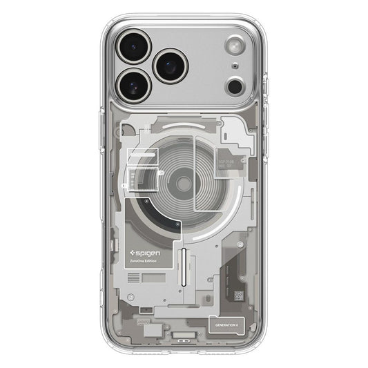 Pouzdro MagSafe pro Apple iPhone 17 Pro Max, Spigen, Ultra Hybrid Zero One, Béžová