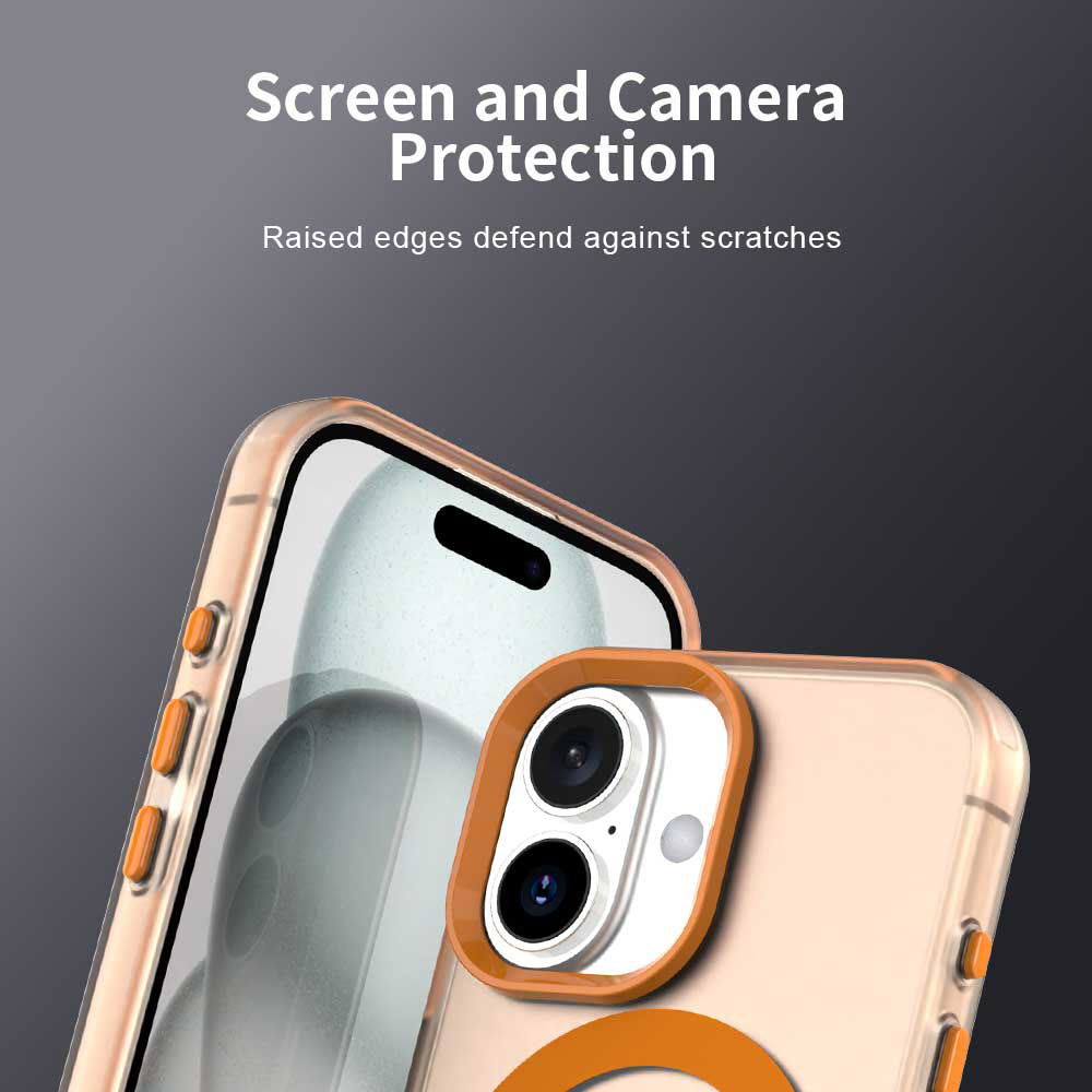 Pouzdro MagSafe pro Apple iPhone 17 Pro Max, Techsuit, CandyCase, Oranžové