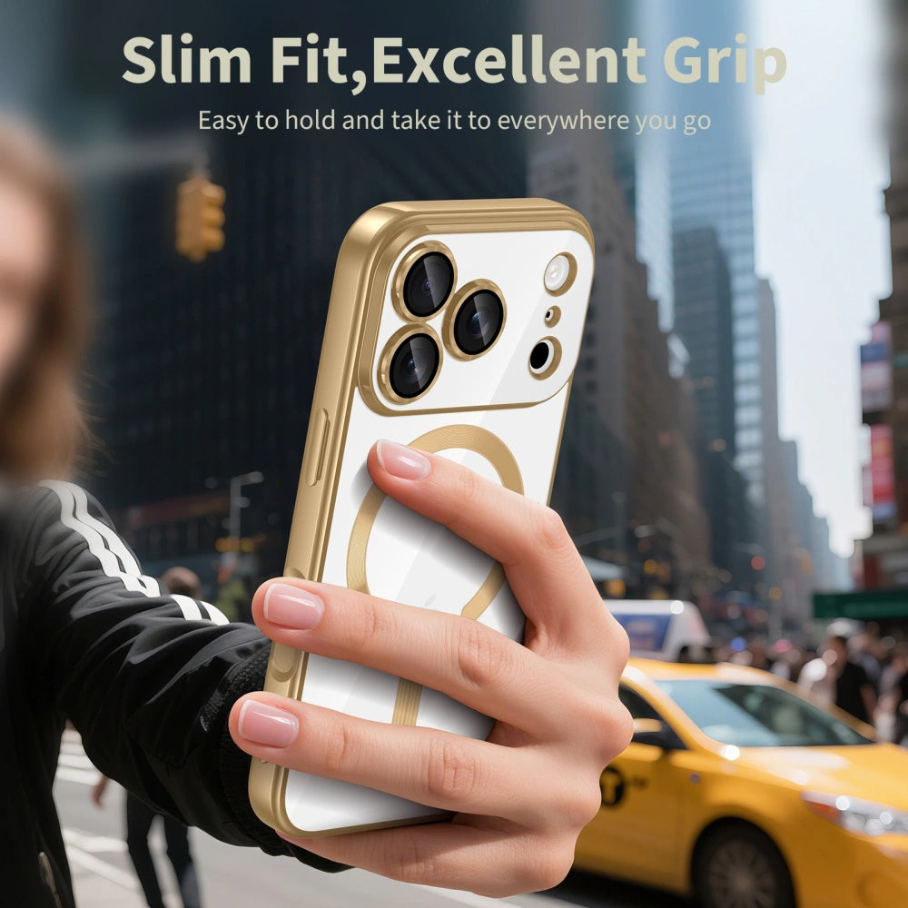 Pouzdro MagSafe pro Apple iPhone 17 Pro Max, Techsuit, Luxury Crystal, Černá