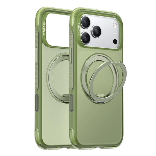 MagSafe pouzdro pro Apple iPhone 17 Pro Max, Torras, Ostand O3 Air, Zelená saténová