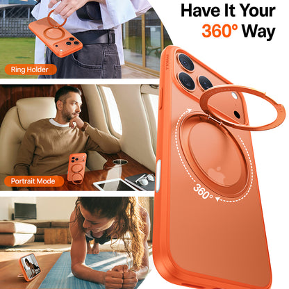 Pouzdro MagSafe pro Apple iPhone 17 Pro Max, Torras, Ostand Pro, Oranžové