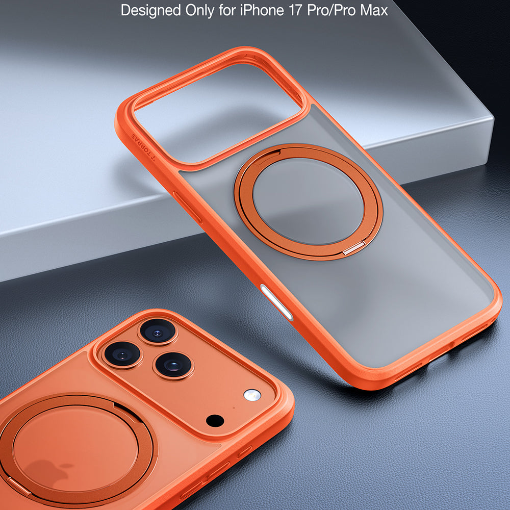 Pouzdro MagSafe pro Apple iPhone 17 Pro Max, Torras, Ostand Pro, Oranžové