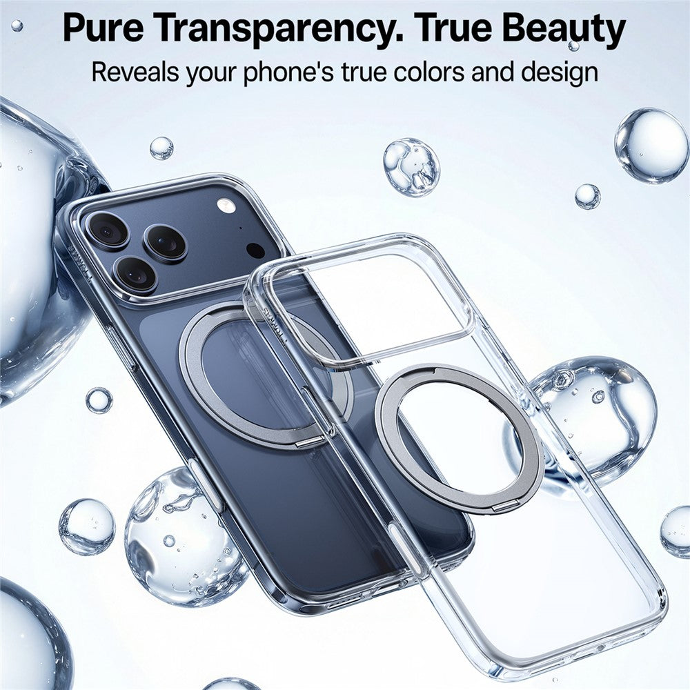 Pouzdro MagSafe pro Apple iPhone 17 Pro Max, Torras, Ostand Pro, Transparentní