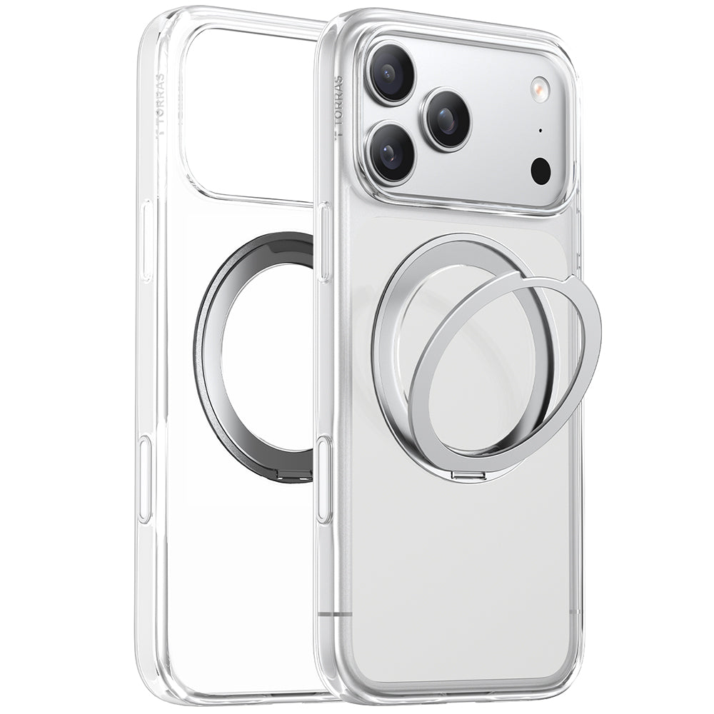 Pouzdro MagSafe pro Apple iPhone 17 Pro Max, Torras, Ostand Pro, Transparentní