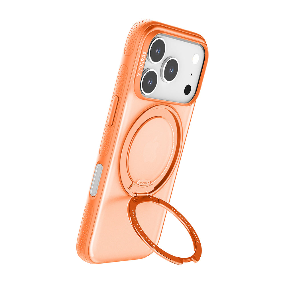 Pouzdro MagSafe pro Apple iPhone 17 Pro Max, Torras, Ostand R Fitness, Oranžová
