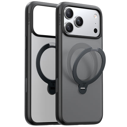 Pouzdro MagSafe pro Apple iPhone 17 Pro Max, Torras, Ostand Spin, Černá