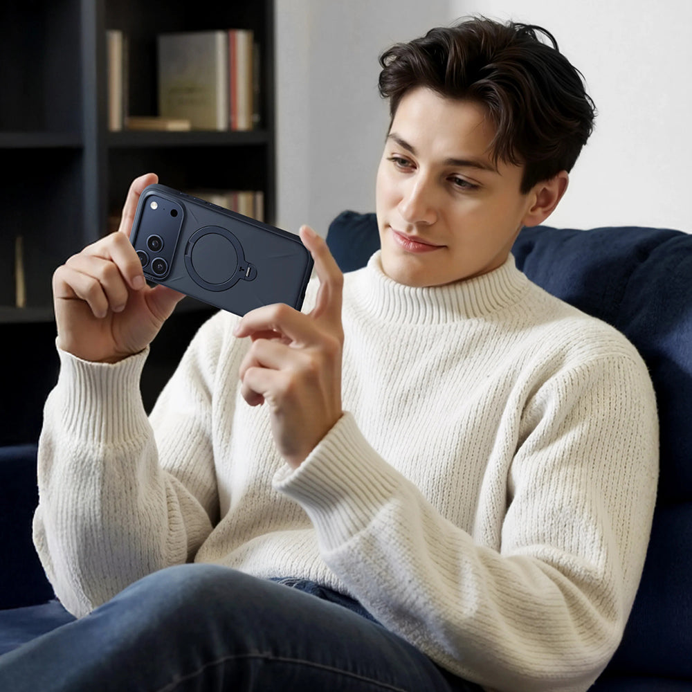 Pouzdro MagSafe pro Apple iPhone 17 Pro Max, Torras, QPRO Silicone, Světle modrá