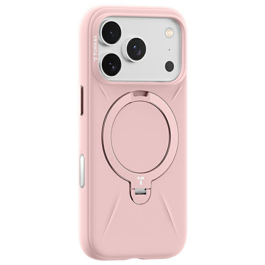 Pouzdro MagSafe pro Apple iPhone 17 Pro Max, Torras, QPRO Silicone, Růžová