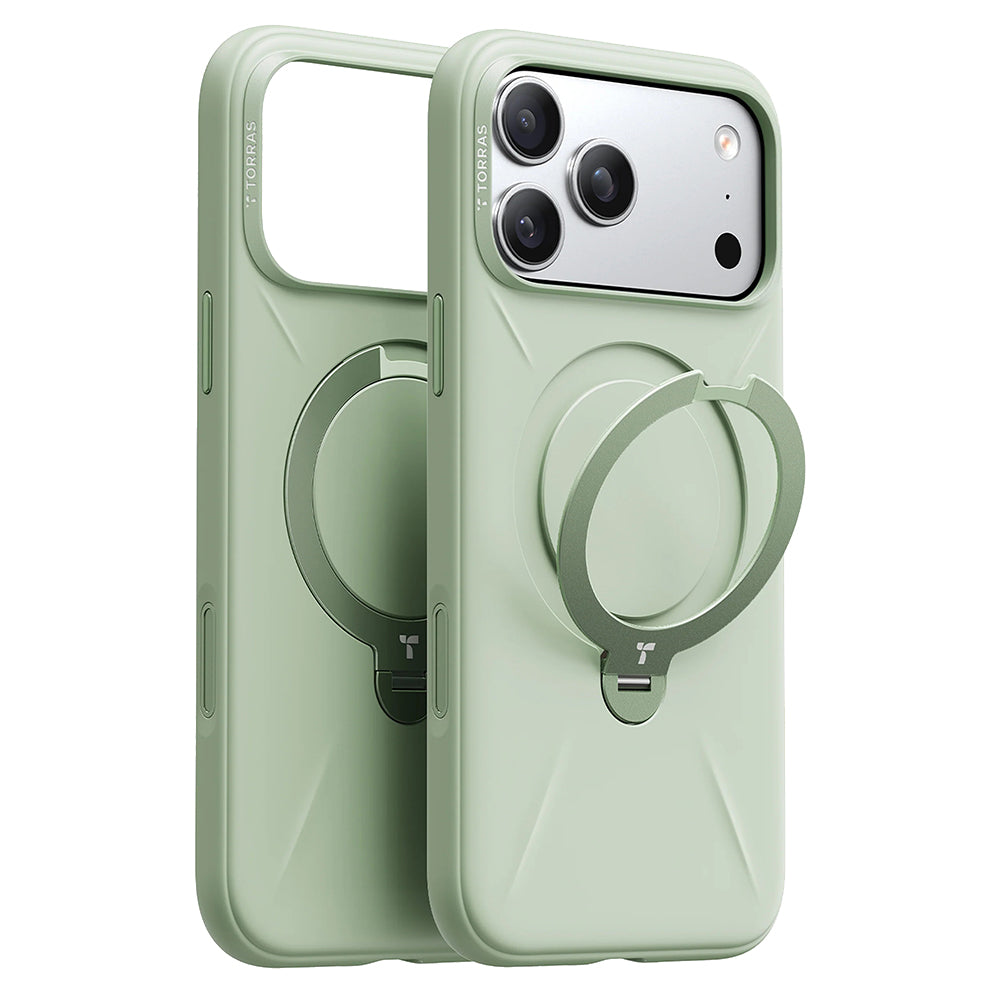Pouzdro MagSafe pro Apple iPhone 17 Pro Max, Torras, QPRO Silicone, Matcha Zelená