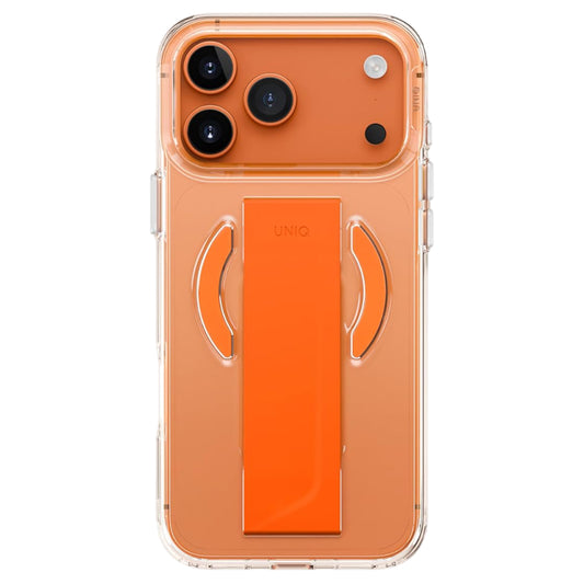MagSafe pouzdro pro Apple iPhone 17 Pro Max, UNIQ, Heldro Air MagClick, Průhledně oranžové