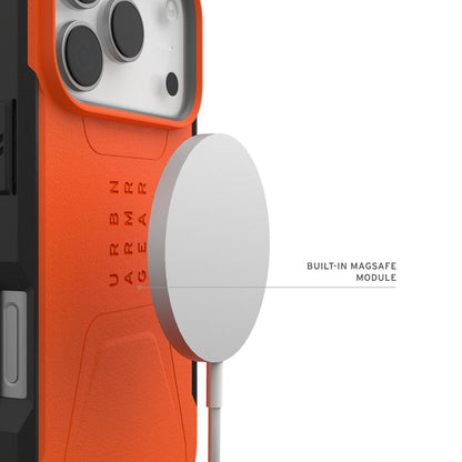 MagSafe pouzdro pro Apple iPhone 17 Pro Max, Urban Armor Gear, Civilian LT, Oranžové