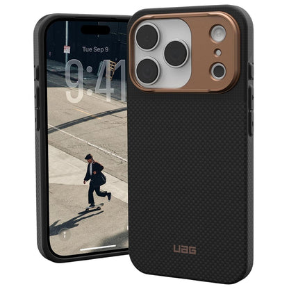 MagSafe pouzdro pro Apple iPhone 17 Pro Max, Urban Armor Gear, Fibr Armr, Černá Bronzová