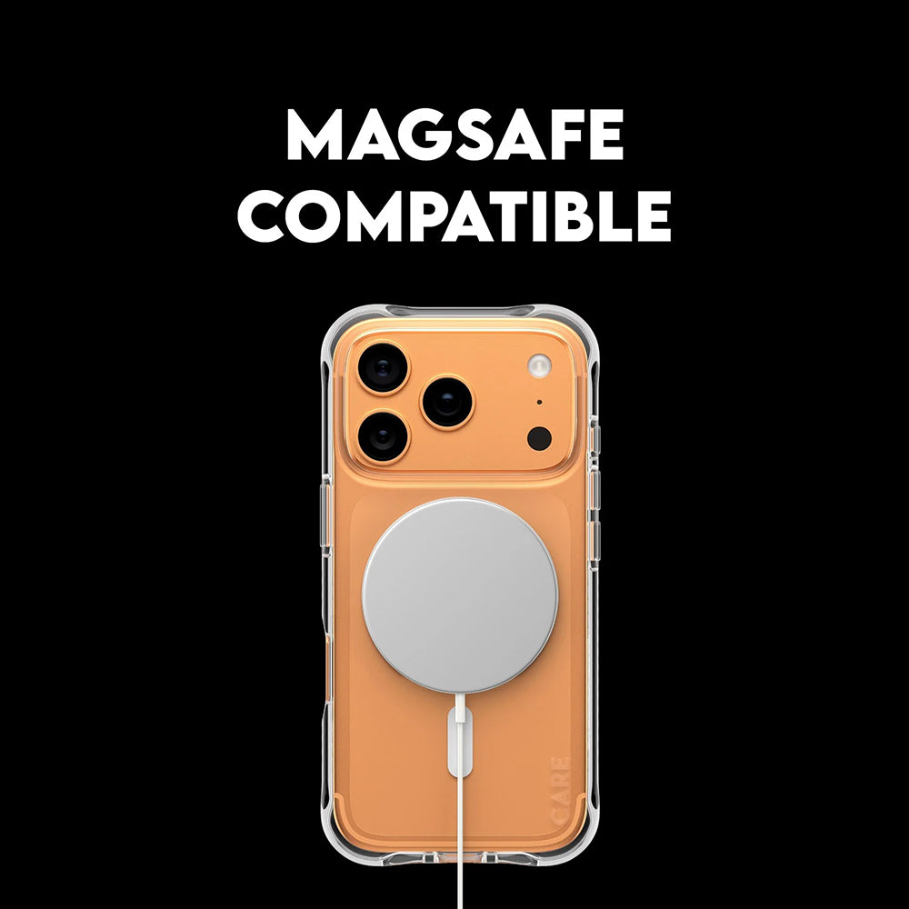 Pouzdro MagSafe pro Apple iPhone 17 Pro, PanzerGlass, Care Fashionable, Bílá Transparentní