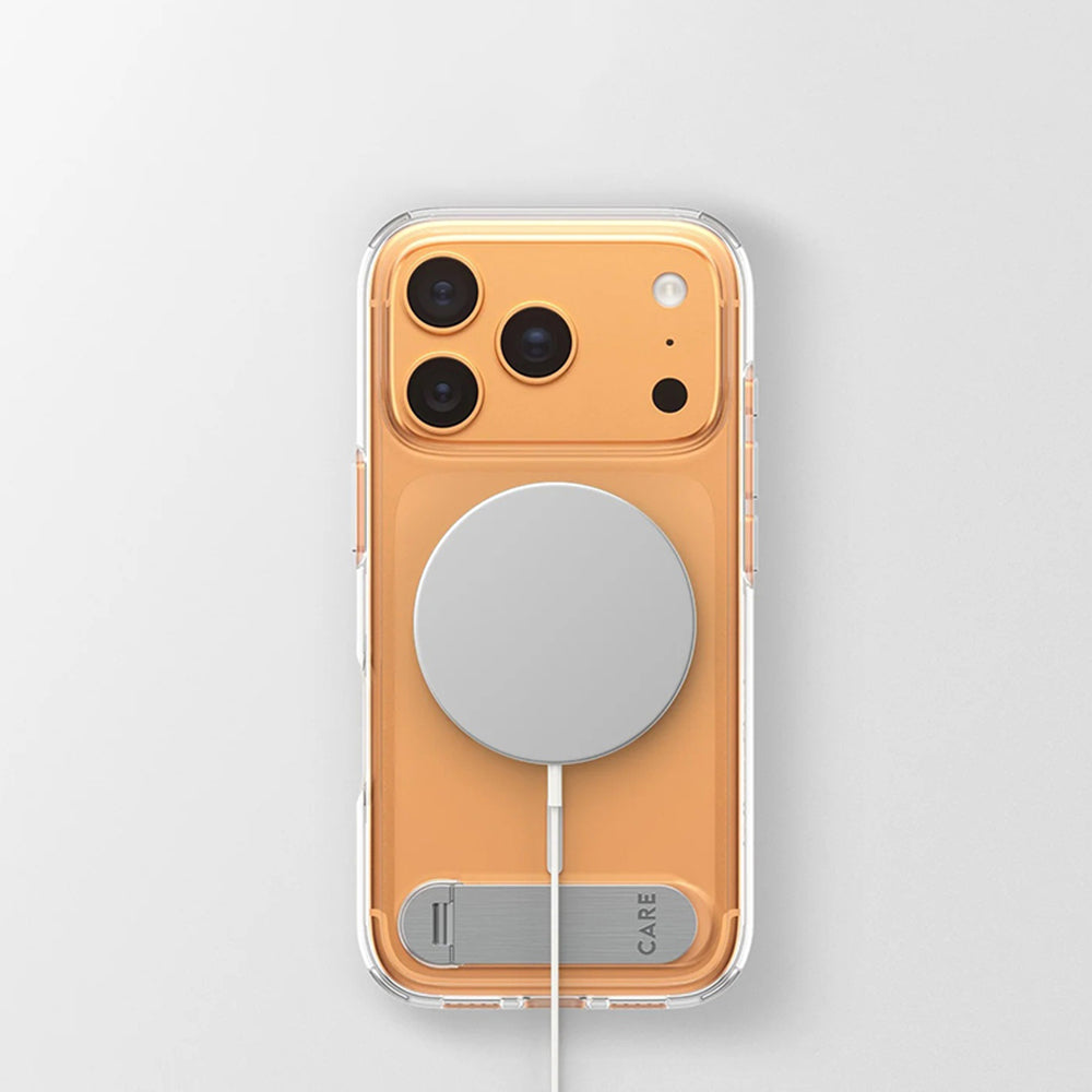 Pouzdro MagSafe pro Apple iPhone 17 Pro, PanzerGlass, s funkcí stojánku, průhledné