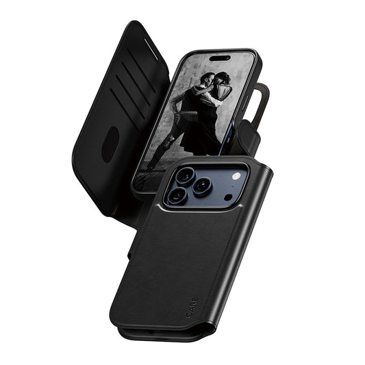 Pouzdro MagSafe pro Apple iPhone 17 Pro, PanzerGlass, Care Feature Tango Two-in-One, Černá