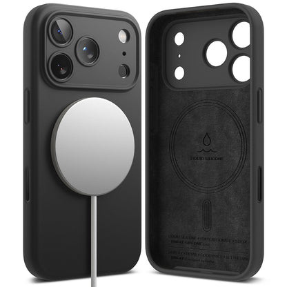 Pouzdro MagSafe pro Apple iPhone 17 Pro, Ringke, Silikonové, Černé