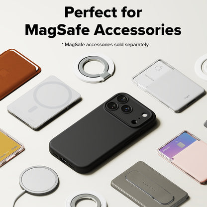 Pouzdro MagSafe pro Apple iPhone 17 Pro, Ringke, Silikonové, Černé