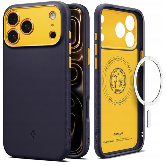 Pouzdro MagSafe pro Apple iPhone 17 Pro, Spigen, Caseology Nano Pop, Mov